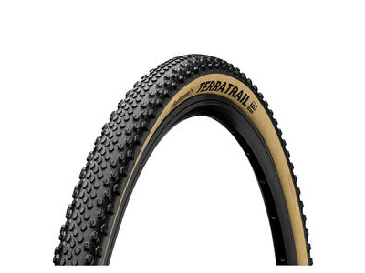 Continental Terra Trail Shieldwall Tyre - Foldable Puregrip Compound Black/Cream 700 X 35c