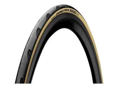 Continental Grand Prix 5000 All-season Foldable Tyre 2022: Black/Cream 700x25c 28"