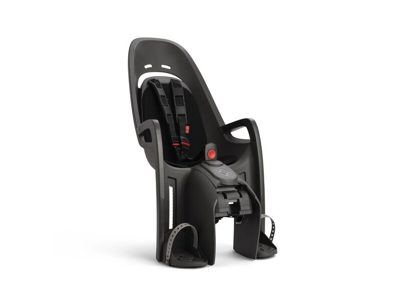 Hamax Zenith Child Bike Seat With Carrier Adapter 2024: Grey/Black click to zoom image