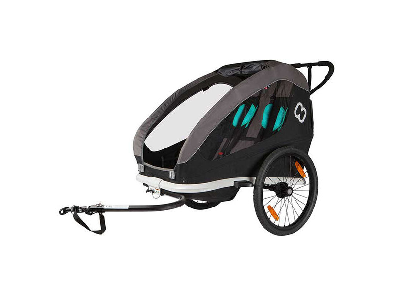 Hamax Traveller Twin Child Trailer: Blue/Grey Twin click to zoom image