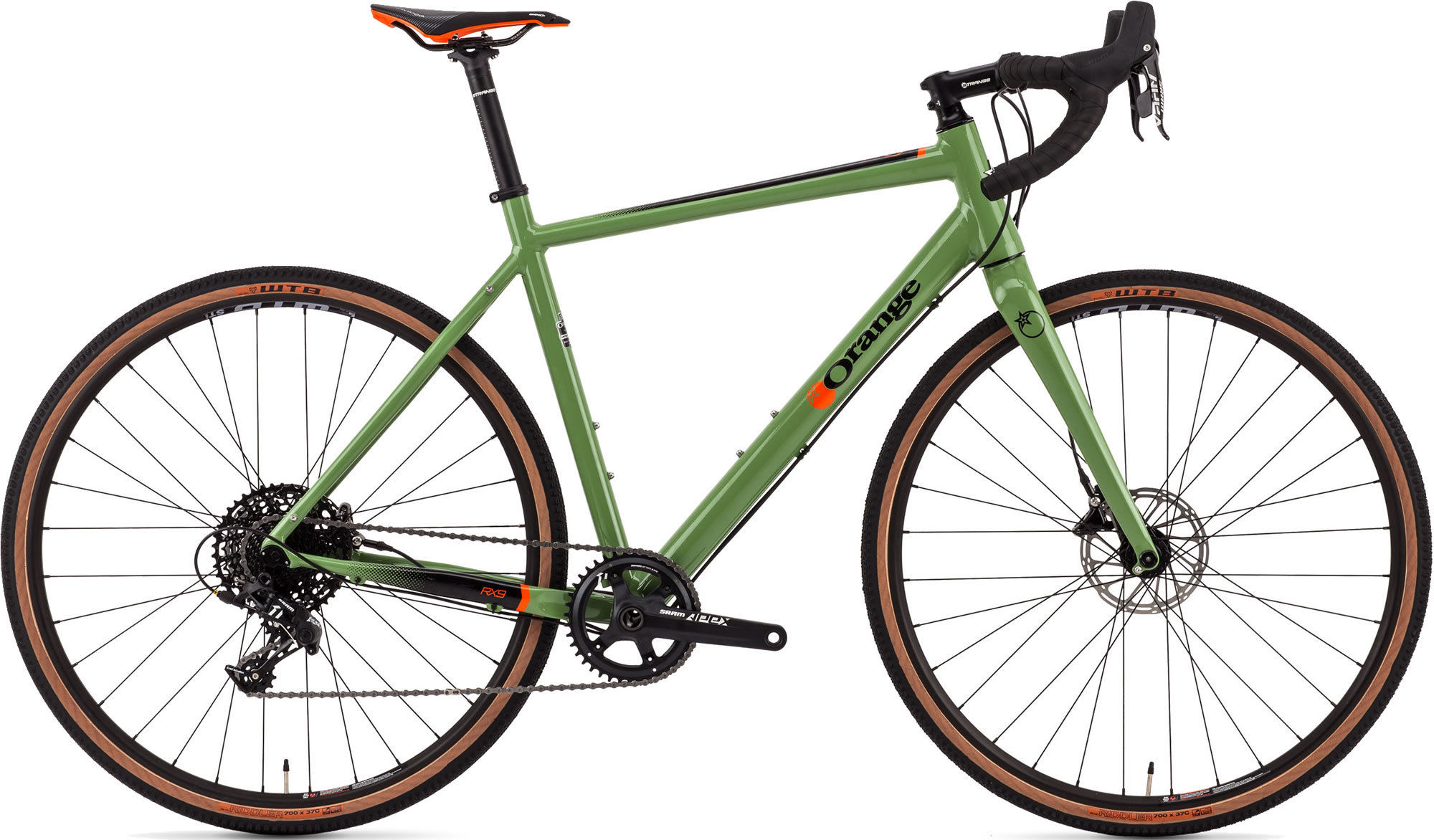 orange bikes wasabi green